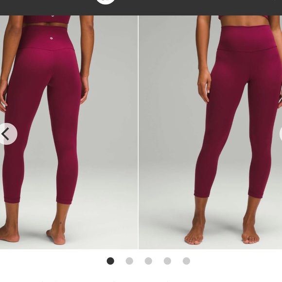 EUC Lululemon Align High-Rise Crop 23" Deep Luxe size 16 - Picture 1 of 7
